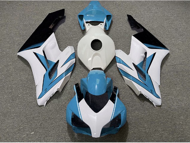 Hellblau-Weiß & Schwarzglanz 2004-2005 Honda CBR1000RR Motorrad Verkleidungen Hellblau-Weiß & Schwarzglanz 2004-2005 Honda CBR1000RR Motorrad Verkleidungen