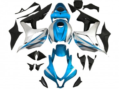 Hellblau & Silber OEM Stil 2007-2008 Honda CBR600RR Motorrad Verkleidungen