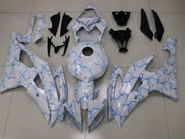 Hellblaue Beleuchtung 2008-2016 Yamaha R6 Motorrad Verkleidungen