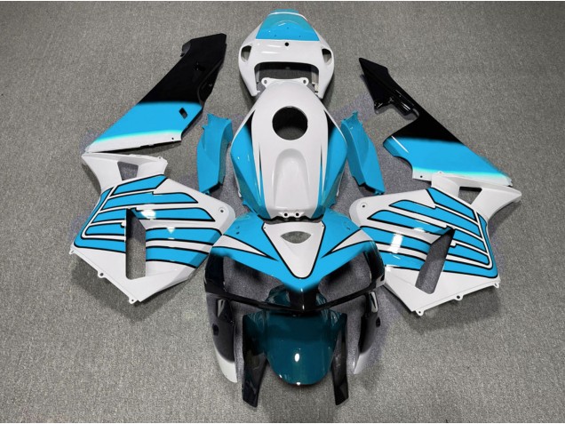 Hellblaue & Weiße Flügel 2005-2006 Honda CBR600RR Motorrad Verkleidungen Hellblaue & Weiße Flügel 2005-2006 Honda CBR600RR Motorrad Verkleidungen
