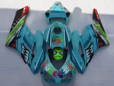 Hellblauer Hai 2004-2005 Honda CBR1000RR Motorrad Verkleidungen