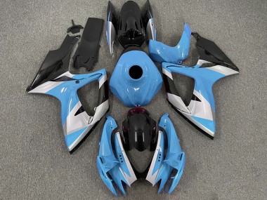 Hellblaues Design 2006-2007 Suzuki GSXR 600-750 Motorrad Verkleidungen