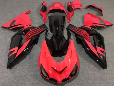 Helles Rot 2006-2011 Kawasaki ZX14R Motorrad Verkleidungen