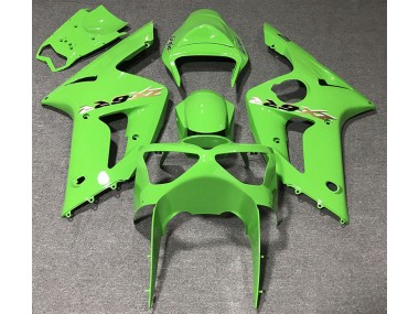 Hellgrün 2003-2004 Kawasaki ZX6R Motorrad Verkleidungen