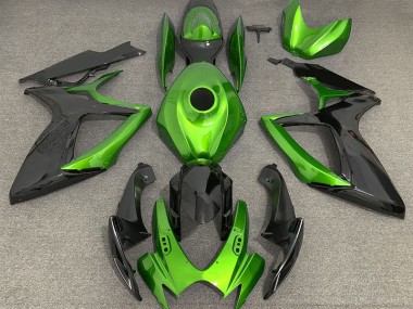 Hellgrün & Schwarz 2006-2007 Suzuki GSXR 600-750 Motorrad Verkleidungen