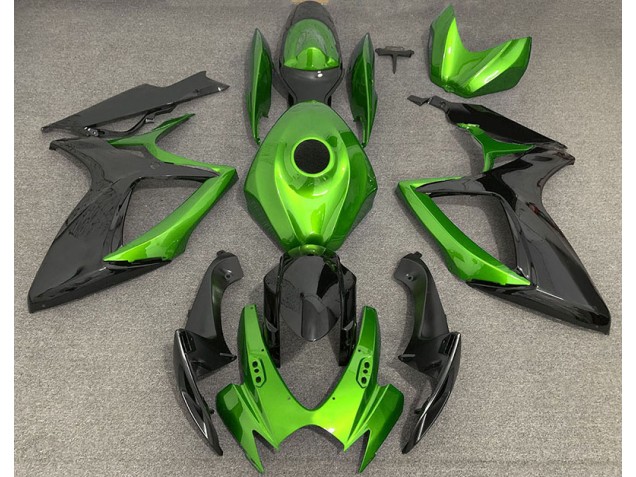 Hellgrün & Schwarz 2006-2007 Suzuki GSXR 600-750 Motorrad Verkleidungen Hellgrün & Schwarz 2006-2007 Suzuki GSXR 600-750 Motorrad Verkleidungen