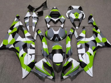 Hellgrün Tarnung Einfarbig 2008-2016 Yamaha R6 Motorrad Verkleidungen