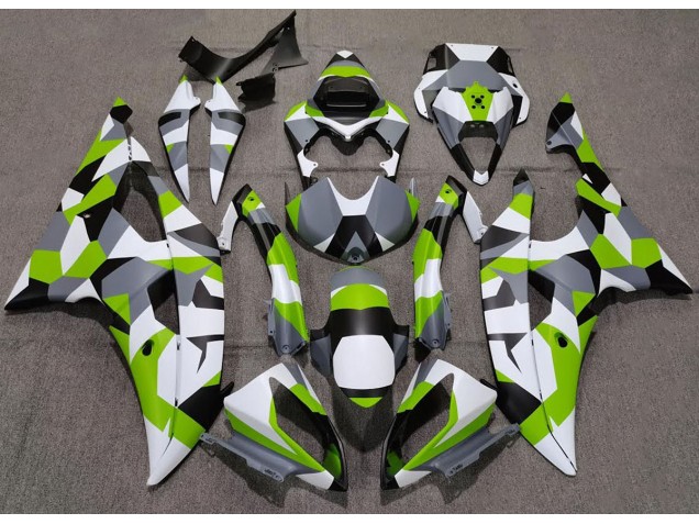 Hellgrün Tarnung Einfarbig 2008-2016 Yamaha R6 Motorrad Verkleidungen Hellgrün Tarnung Einfarbig 2008-2016 Yamaha R6 Motorrad Verkleidungen