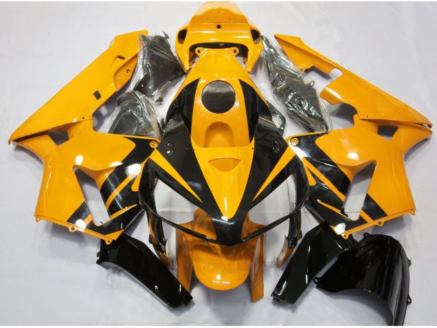 Hellorange & Glänzendes Schwarzes Design 2005-2006 Honda CBR600RR Motorrad Verkleidungen Hellorange & Glänzendes Schwarzes Design 2005-2006 Honda CBR600RR Motorrad Verkleidungen
