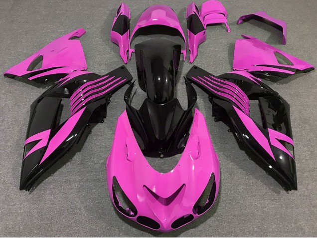 Hellpink 2006-2011 Kawasaki ZX14R Motorrad Verkleidungen Hellpink 2006-2011 Kawasaki ZX14R Motorrad Verkleidungen