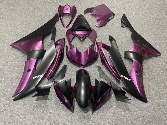 Hellviolett & Matt Schwarz 2008-2016 Yamaha R6 Motorrad Verkleidungen Hellviolett & Matt Schwarz 2008-2016 Yamaha R6 Motorrad Verkleidungen