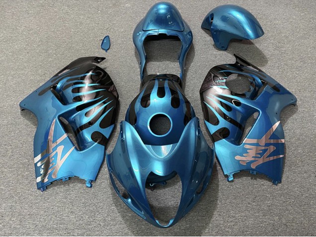 Himmelblau & Schwarz 1997-2007 Suzuki GSXR 1300 Motorrad Verkleidungen Himmelblau & Schwarz 1997-2007 Suzuki GSXR 1300 Motorrad Verkleidungen