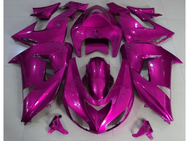 Hot Pink Schlicht 2006-2007 Kawasaki ZX10R Motorrad Verkleidungen