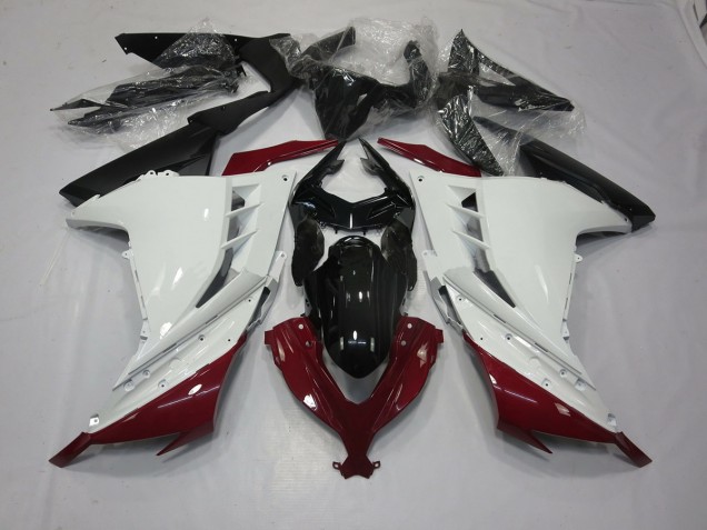Kastanienbraun & Weiß 2013-2018 Kawasaki Ninja 300 Motorrad Verkleidungen Kastanienbraun & Weiß 2013-2018 Kawasaki Ninja 300 Motorrad Verkleidungen