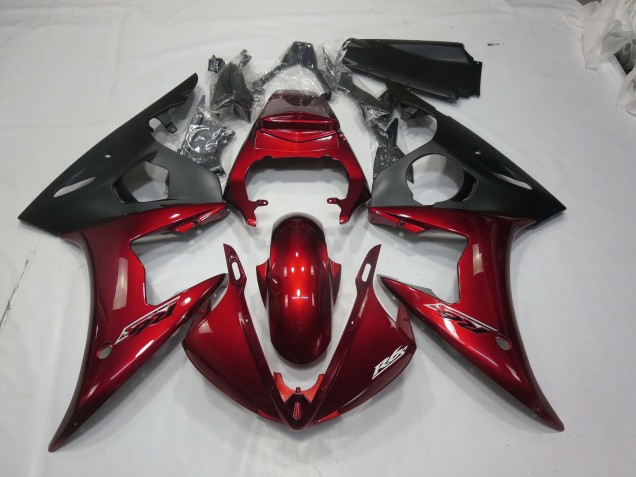 Kastanienbraun Rot 2005 Yamaha R6 Motorrad Verkleidungen Kastanienbraun Rot 2005 Yamaha R6 Motorrad Verkleidungen