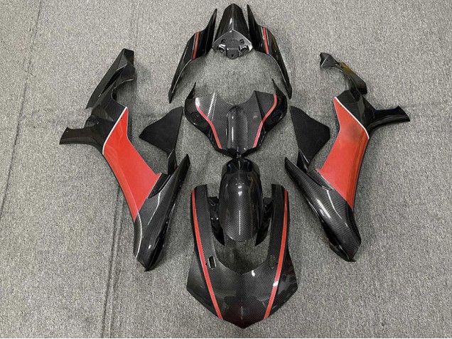 Kohlefaser & Rot 2015-2019 Yamaha R1 Motorrad Verkleidungen Kohlefaser & Rot 2015-2019 Yamaha R1 Motorrad Verkleidungen