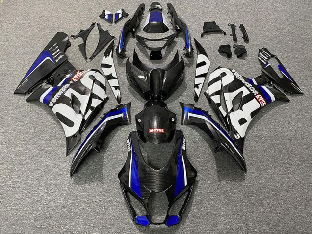 Kohlefaser Stil & Blau 2017-2023 Suzuki GSXR 1000 Motorrad Verkleidungen Kohlefaser Stil & Blau 2017-2023 Suzuki GSXR 1000 Motorrad Verkleidungen