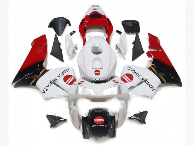 Konica Minolta Rot 2003-2004 Honda CBR600RR Motorrad Verkleidungen Konica Minolta Rot 2003-2004 Honda CBR600RR Motorrad Verkleidungen