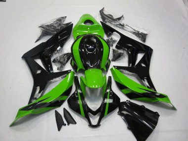 Kräftiges Grün & Schwarz 2007-2008 Honda CBR600RR Motorrad Verkleidungen
