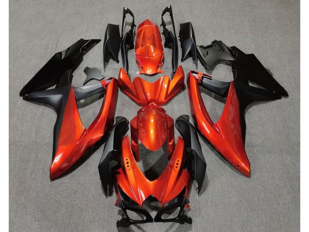 Kräftiges Orange In Schwarz 2008-2010 Suzuki GSXR 600-750 Motorrad Verkleidungen Kräftiges Orange In Schwarz 2008-2010 Suzuki GSXR 600-750 Motorrad Verkleidungen