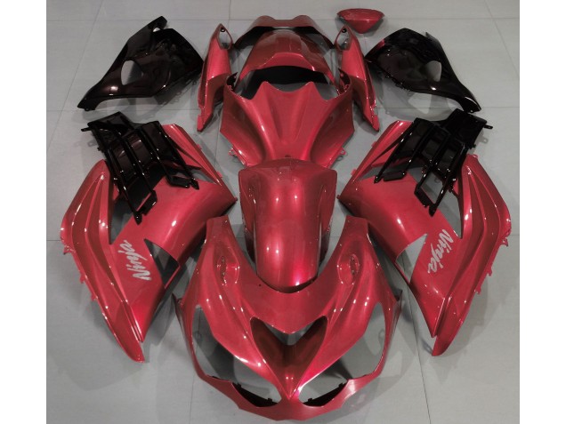 Kräftiges Rot 2012-2021 Kawasaki ZX14R Motorrad Verkleidungen Kräftiges Rot 2012-2021 Kawasaki ZX14R Motorrad Verkleidungen