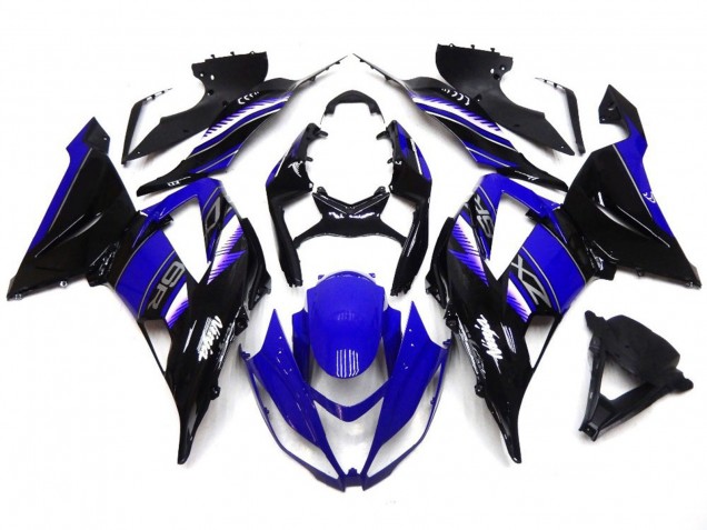 Kräftiges Tiefes Blau & Schwarz 2013-2018 Kawasaki ZX6R Motorrad Verkleidungen Kräftiges Tiefes Blau & Schwarz 2013-2018 Kawasaki ZX6R Motorrad Verkleidungen