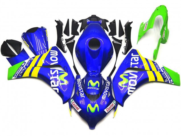 Leuchtend Movistar 2008-2011 Honda CBR1000RR Motorrad Verkleidungen Leuchtend Movistar 2008-2011 Honda CBR1000RR Motorrad Verkleidungen