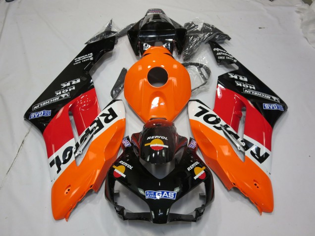 Leuchtend Repsol Mit Logos 2004-2005 Honda CBR1000RR Motorrad Verkleidungen Leuchtend Repsol Mit Logos 2004-2005 Honda CBR1000RR Motorrad Verkleidungen