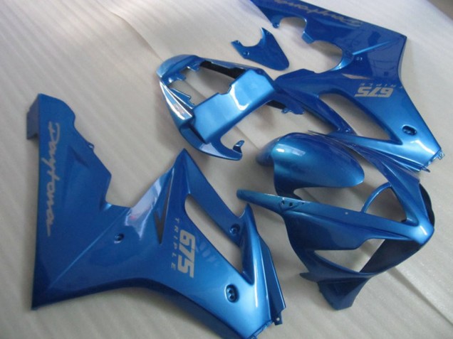 Leuchtendes Blau 2006-2008 Triumph Daytona 675 Motorrad Verkleidungen Leuchtendes Blau 2006-2008 Triumph Daytona 675 Motorrad Verkleidungen