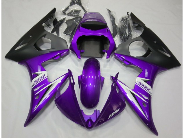 Lila-Weiß 2003-2004 Yamaha R6 Motorrad Verkleidungen Lila-Weiß 2003-2004 Yamaha R6 Motorrad Verkleidungen