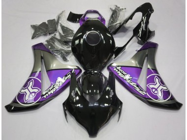 Lila Auf Schwarz Benutzerdefiniert 2008-2011 Honda CBR1000RR Motorrad Verkleidungen