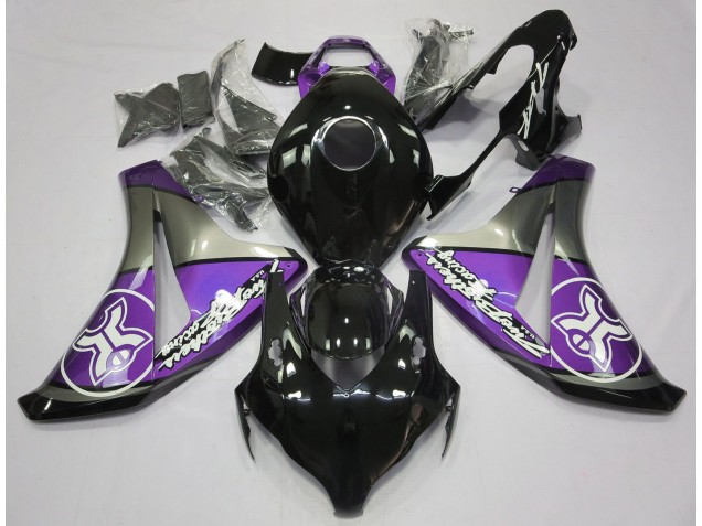 Lila Auf Schwarz Benutzerdefiniert 2008-2011 Honda CBR1000RR Motorrad Verkleidungen Lila Auf Schwarz Benutzerdefiniert 2008-2011 Honda CBR1000RR Motorrad Verkleidungen