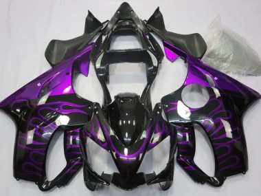 Lila Flamme 2001-2003 Honda CBR600 F4i Motorrad Verkleidungen