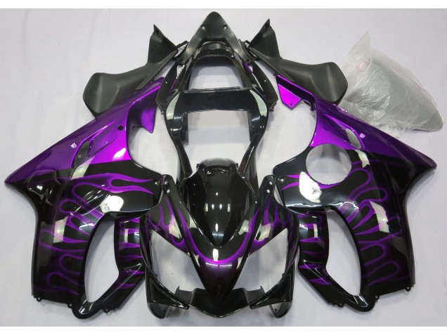 Lila Flamme 2001-2003 Honda CBR600 F4i Motorrad Verkleidungen Lila Flamme 2001-2003 Honda CBR600 F4i Motorrad Verkleidungen