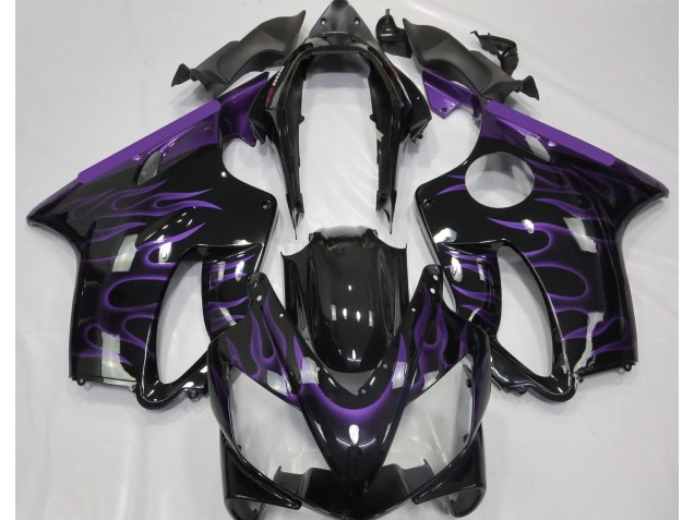 Lila Flamme 2004-2007 Honda CBR600 F4i Motorrad Verkleidungen Lila Flamme 2004-2007 Honda CBR600 F4i Motorrad Verkleidungen