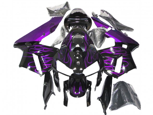 Lila Flamme 2005-2006 Honda CBR600RR Motorrad Verkleidungen Lila Flamme 2005-2006 Honda CBR600RR Motorrad Verkleidungen