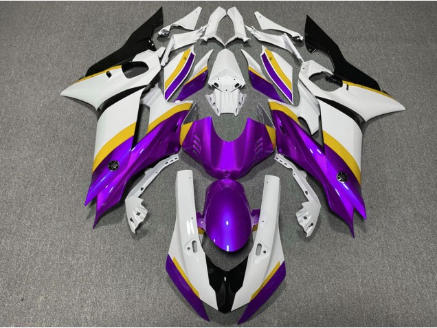 Lila-Gelber Glanz 2017-2021 Yamaha R6 Motorrad Verkleidungen Lila-Gelber Glanz 2017-2021 Yamaha R6 Motorrad Verkleidungen
