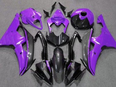 Lila Glänzend & Kohlefaser 2008-2016 Yamaha R6 Motorrad Verkleidungen