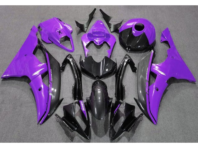 Lila Glänzend & Kohlefaser 2008-2016 Yamaha R6 Motorrad Verkleidungen Lila Glänzend & Kohlefaser 2008-2016 Yamaha R6 Motorrad Verkleidungen