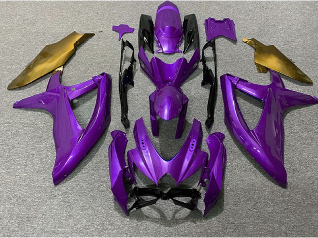 Lila & Gold 2008-2010 Suzuki GSXR 600-750 Motorrad Verkleidungen Lila & Gold 2008-2010 Suzuki GSXR 600-750 Motorrad Verkleidungen