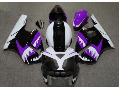 Lila Hai 2002-2005 Kawasaki ZX12R Motorrad Verkleidungen