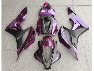 Lila & Matt Schwarz 2007-2008 Honda CBR600RR Motorrad Verkleidungen