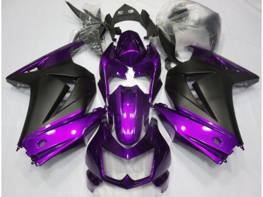 Lila & Matt Schwarz 2008-2012 Kawasaki Ninja 250 Motorrad Verkleidungen