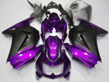 Lila & Matt Schwarz 2008-2012 Kawasaki Ninja 250 Motorrad Verkleidungen