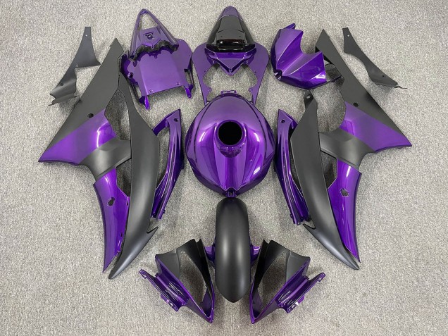 Lila & Matt Schwarz 2008-2016 Yamaha R6 Motorrad Verkleidungen Lila & Matt Schwarz 2008-2016 Yamaha R6 Motorrad Verkleidungen