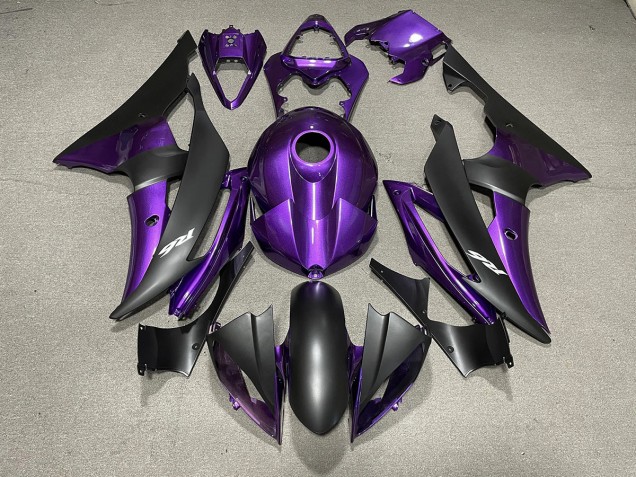 Lila & Matt Schwarz & Logos 2008-2016 Yamaha R6 Motorrad Verkleidungen Lila & Matt Schwarz & Logos 2008-2016 Yamaha R6 Motorrad Verkleidungen