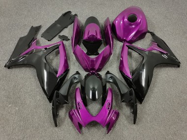 Lila & Schwarz 2006-2007 Suzuki GSXR 600-750 Motorrad Verkleidungen