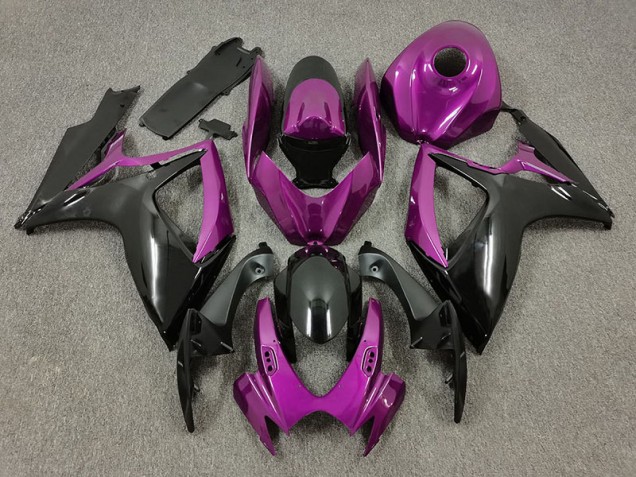 Lila & Schwarz 2006-2007 Suzuki GSXR 600-750 Motorrad Verkleidungen Lila & Schwarz 2006-2007 Suzuki GSXR 600-750 Motorrad Verkleidungen