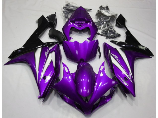 Lila Weiß & Schwarz 2007-2008 Yamaha R1 Motorrad Verkleidungen Lila Weiß & Schwarz 2007-2008 Yamaha R1 Motorrad Verkleidungen