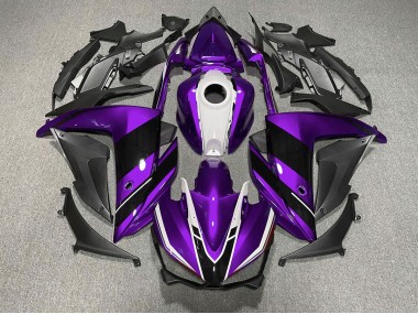 Lila-Schwarz-Weiß 2015-2018 Yamaha R3 Motorrad Verkleidungen